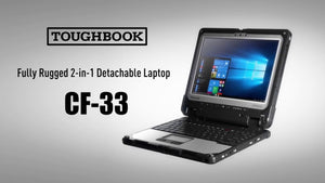 Panasonic ToughBook CF-33 intel i5-3.4GHz 16GB RAM 512GB SSD,Win10 Dual Battery + Dual CAM (SLIM Keyboard) MSOFFICE