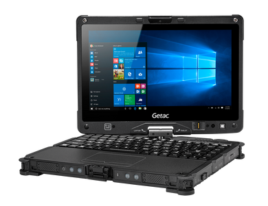 Getac V110 Fully Rugged Convertible Laptop / Tablet PC intel core i5 12GB RAM 400GB m2.SSD Windows10PRO Dualcamera MS Office 2019
