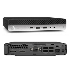 HP EliteDesk 800 G3 Desktop Mini Business PC - Intel Core i5-6500 3.20 GHz, 32GB RAM, 512GB SSD, Wifi DualBand, USB C-Port, Win 10 Pro
