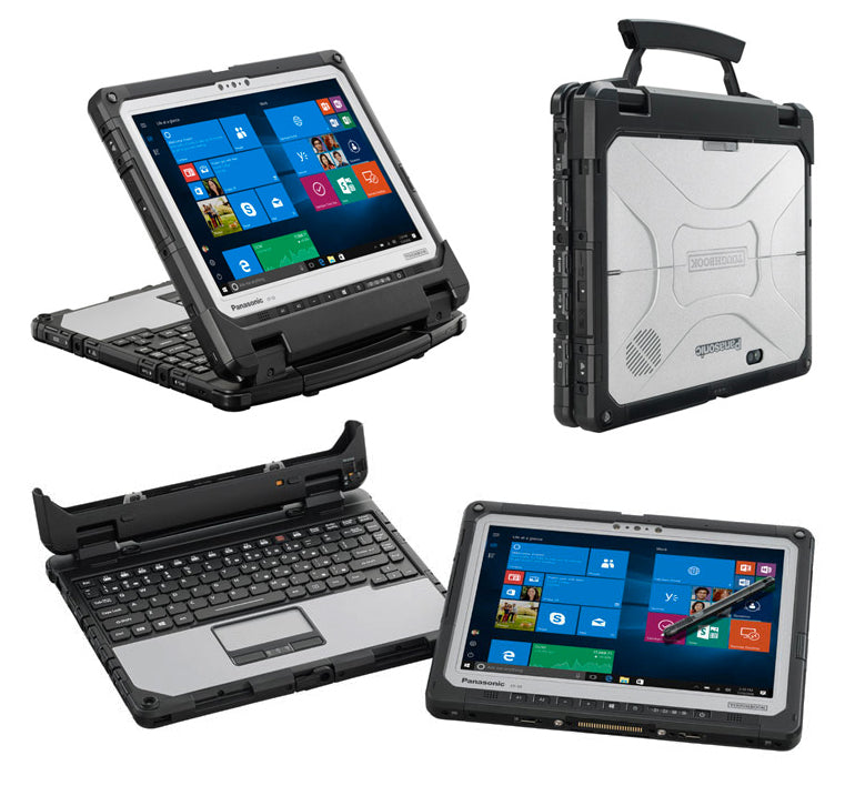 Panasonic ToughBook CF-33 intel i5-3.4GHz 16GB RAM 512GB SSD,Win10 Dual Battery + Dual CAM (SLIM Keyboard) MSOFFICE