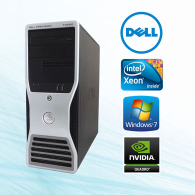 Dell Precision T3500 WorkStation Intel Xeon Quad Core 3.06GHz W3550 12GB RAM HardDrive 1TB & 300GB NvidiaVideo Win10