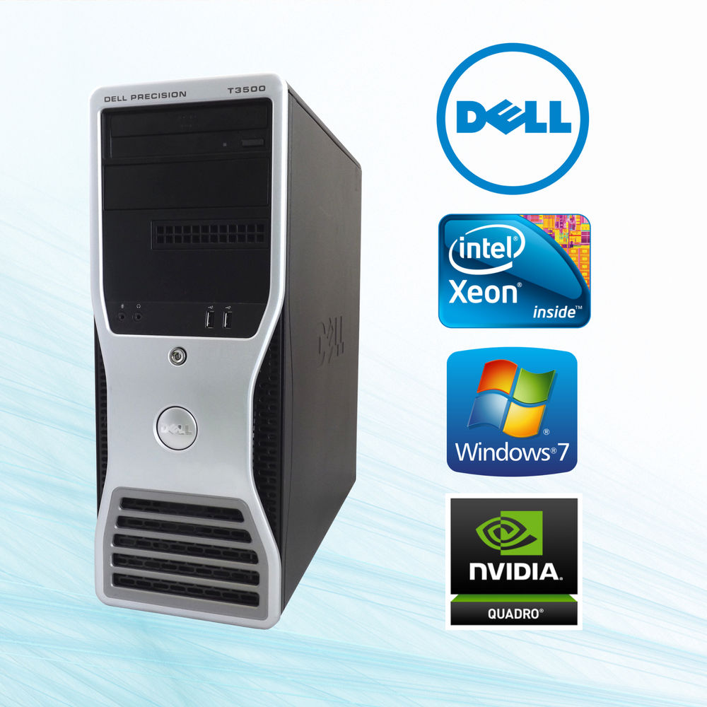 Dell Precision T3500 WorkStation Intel Xeon Quad Core 3.06GHz W3550 12GB RAM HardDrive 1TB & 300GB NvidiaVideo Win10