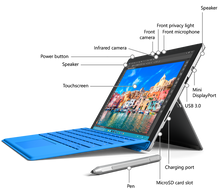 Load image into Gallery viewer, SUPER SALE: Microsoft Surface Pro 12.3 Multitouch Tablet intel i5 128GB DualCamera w Keyboard Windows10 Pro Microsoft Office 2019